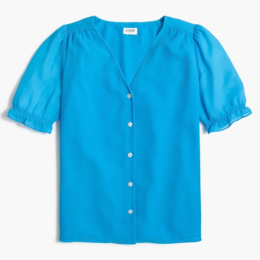 V-Neck Puff Sleeve Top